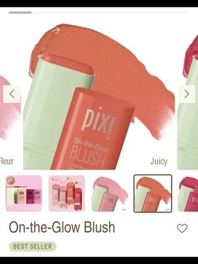 NIP Pixi Beauty On-the-Glow Tinted Moisture Blush Stick - Juicy